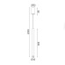 Κρεμαστό Φωτιστικό LED 5W 3000Κ  FINO Λευκό | AcaLighting | RA31LEDP60WH